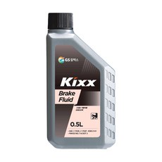 GS 킥스 Kixx Brake Fluid 브레이크오일 0.5L, 1개, Kixx Brake Fluid 0.5L