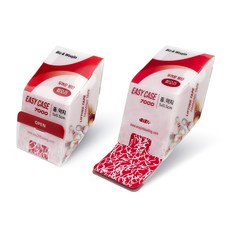 이지케이스 중약지(적색)(5cm x 5.5cm) 리프팅 볼링테이프 볼링용품 프리컷, 적색, 1개