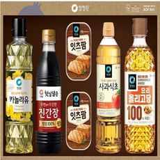 청정원 스페셜S호 선물세트 카놀라유 햄 참기름, 4세트