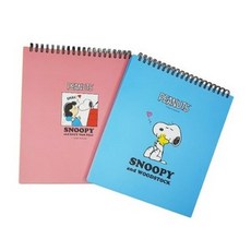 피너츠 스누피 상철 그리드 노트, 랜덤, 10개
