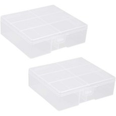 YXQ AA 배터리 보관함 정리함 홀더 투명 플라스틱 케이스 용기 휴대용 24xAA 배터리2개, 24 x AA -2pcs