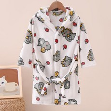 [앙디] W가운 극세사로브 (W456)_주니어 아동복 남아 여아 목욕 비치타월 잠옷