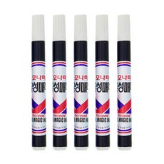 모나미 유성매직 단색 유성펜 마카펜, 5개, 검정