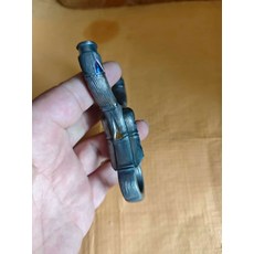 鈦合金 竹節雕刻 橢圓頭 扣指, 如圖所示, 1個