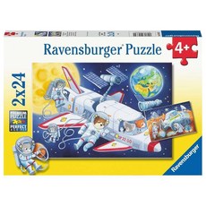 Ravensburger Children's Puzzle - 05665 Reise durch den Weltraum - 2x24 Teile Puzzle for Children f