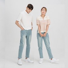 NATANATA 綁帶鬆緊牛仔褲