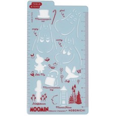 2026 호보니치 템플릿자 도형자 12cm, 1개, 무민