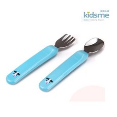 Kidsme 萌寶嬰幼兒學習湯叉組 共3色, 1個, 粉紫