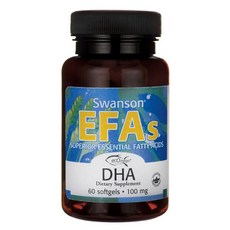 SWANSON 斯旺森 EFAs DHA軟膠囊 100mg, 1罐, 60顆