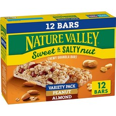 Nature Valley 그래놀라 바 스위트 앤 솔티 너트 버라이어티 팩 바 12개 419.6g(14.5온스)