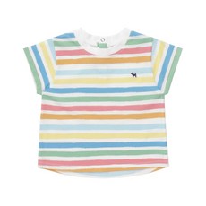 [AK플라자] [블루독베이비] 46-314-332-01 CR)레인보우 에어리 티셔츠