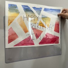 PVC꽂이판 PVC 부착용 안내 꽂이판 A3 가로형 가격표, 단품