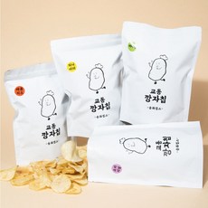 [송화칩스] 국내산 수제 감자칩 교동깡자칩 봉지 어니언, 110g, 1개