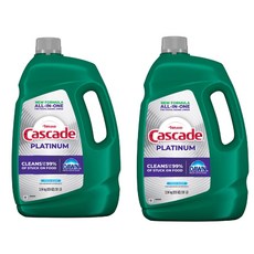 캐스케이드 Cascade 어드밴스 식기세척기용 액체 세제 125oz(3.54kg) 2개, 3.54kg