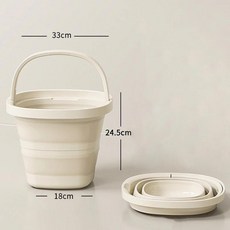 접이식 물통 대용량 가정용 두꺼운 손잡이형 다기능 낚시용 야외, A3