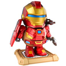 카피바라 아이언맨 뉴타입 변신 피규어 장난감 아이언바라 패키지 자석 마그네틱 컬러박스 3D 출력 조립 세트 Ironbara Capybara Iron Man, 1개