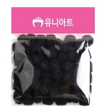 초등미술재료 폼폼이 퐁퐁 15mm 검정 onl*948qY