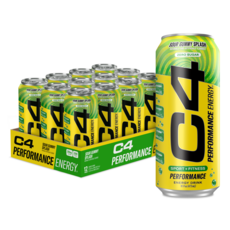 C4 機能能量飲 酸味軟糖風味, 473ml, 12個