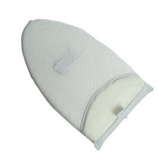 KUXY 手持燙衣闆 日韓迷你手持熨衣闆電熨闆海綿小型掛燙機燙衣服手套燙衣墊, 1個, 尖頭灰色帶指扣【小號稍薄款】