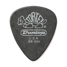 Jim Dunlop Tortex 피치 블랙 스탠다드 피크 .88MM - 72팩, Jim Dunlop Tortex 피치 블랙 스탠다드 피
