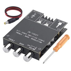 트레블 베이스 컨트롤 하이파이 파워 보드 BT AUX 옥스 입력 9 24V 스테레오 모듈을 갖춘 ZK 1002T 200W 블루투스 2 0 CH 오디오 전원 케이블 DIY 스피커, ZK1002T 200W 블루투스 앰프 보드 2.0 채널