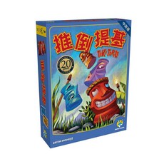 KANGA GAMES 推倒提基 Tiki Topple 堆疊平衡桌遊 中英版, 多色, 1個