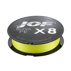 JOF 150M-500M 8 가닥 땋은 야외 낚시 라인 바다 얼음 강 장비, 500m-X8-8.0-100LB, 03 Hi-Vis Yellow