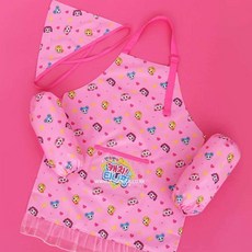 MLJ 앞치마 토시 두건 3종 세트 키즈앞치마