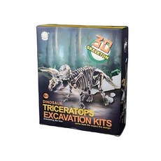 고대생물 화석발굴 체험키트 공룡화석 대 돌봄교실 공룡발굴키트 어린이과학, 1세트, 트리케라톱스