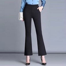 여성 부츠컷 편안한 밴딩 봄 여름 가을 스판 9부바지 슬랙스