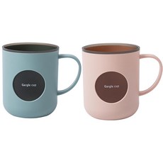 ins高顏值兒童塑料漱口杯家用洗漱牙刷杯可愛情侶套裝, 露草藍+落英粉, 1個