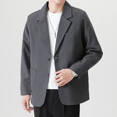 남성 여름 경량 정장 자켓 오버핏 오피스룩 시원한 얇은 블레이저 [2컬러]
