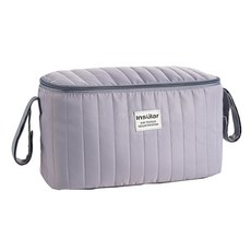 유모차 컵홀더 우산병 거치대 줄즈 리안 호환 3in1, 1개, 지퍼 방수 걸이 가방 그레이