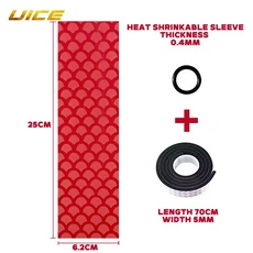 하키 스틱 그립 미끄럼 수축 훈련 테이프 액세서리 열 아이스 핸들링 방지 슬리브 2023, 02 Red - Fish scale, 1개