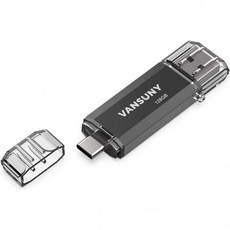 Vansuny USB 메모리 반수니 128GB C 플래시 드라이브 2 in 1 OTG 3.0 + Type 스틱 키체인 듀얼 타입 엄지 포토 점프 안드로이드 스마트폰 컴퓨터 태블, Vansuny 128GB, 1팩 USB 3.0