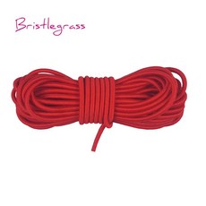 브리 슬레거 도매 50 야드 2.5mm 라운드 탄성 로프 고무 밴드 탄성 로프 DIY 바느질 장식 헤어 타이 로프 쥬얼리 만들기, 빨간색, 1개