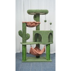 로로펫 장난감 숨숨집 캣폴 캣타워, 1개, 그린