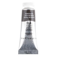 윈저앤뉴튼 프로페셔널 수채화 물감 14ml, 386 Mars Black
