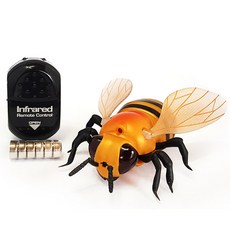 3채널 무선조종 자이언트 꿀벌 RC 곤충 로봇, 1개