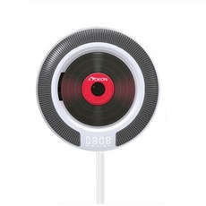 KYOEON 復古唱盤 CD播放器 LED顯示 USB供電, 白色, KC-806