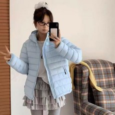 비아이와이 여성 경량 후드 패딩 보온 점퍼 자켓 DH1153