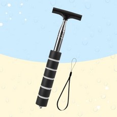 伸縮設計便攜後視鏡刮雨器伸縮刮刀刮水器玻璃清潔器雨刷，伸縮設計，輕鬆清潔後視鏡，保持視野清晰, 黑色, 1個