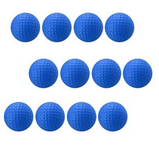 高爾夫室內PU練習球 (單顆入) 軟球 訓練球 室內揮桿練習 -顏色任選, 藍色, 10個