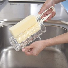 아즈마 물병 텀블러 세척 스펀지 세척솔 설거지솔 브러쉬, 1개, 아즈마 고쉬 컵크리너 S+L 2종세트