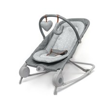 Ingenuity의 여름 2-in-1 Bouncer Rocker Duo Heather Gray 편리하고 휴대하기 쉬운 아기용 로커 및 바운서에는 부드러운 장난감과 진정 진동이, Ingenuity의 여름 2-in-1 Bouncer R