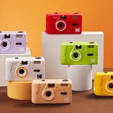 코닥 M38 토이카메라 / 플래시 다회용 필름카메라, 레드, 1개