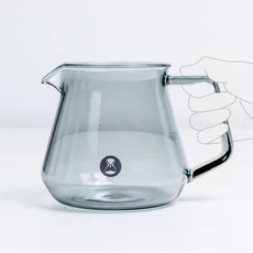 TIMEMORE Store 커피 티 포트 360ml 600ml 우유 머그잔 주방용 계약 실리콘 링이있는 무료 선물 유리 커버, 08 360ml Black