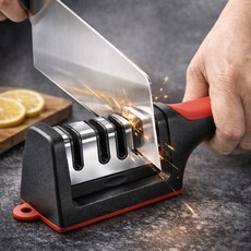 모르닉 멀티 논슬립 칼갈이 가위갈이 가정용 주방용 샤프너, 1개, 샤프블랙