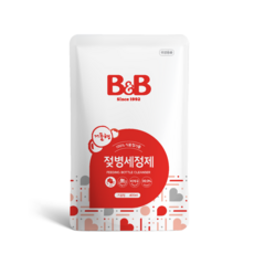 비앤비 젖병세정제 거품형 리필, 400ml, 2개