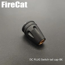 전술 손전등 스위치 테일 플러그 캡 스카우트 라이트 야외, 색상: 4. BK-TAIL CAP, 1개